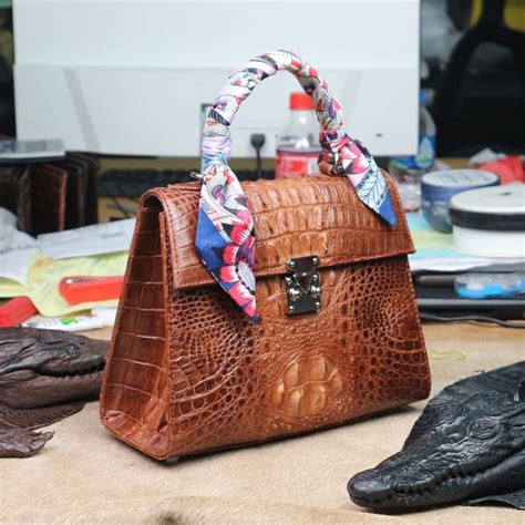 genuine crocodile handbag